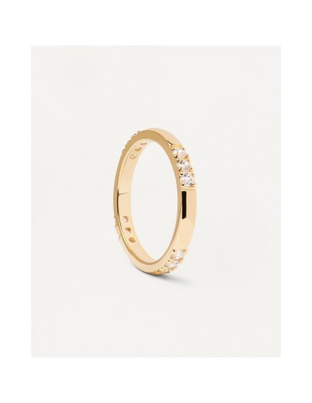 AN01-814 - Anillo FABI de plata de ley con baño de oro 18k