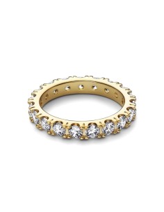 160050C01 - Anillo con un recubrimiento en oro de 14k Eternity Brillante  2