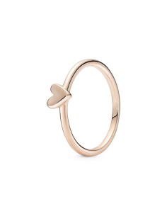 Anillo oro rosa Corazón Mano Alzada Pandora ❤️