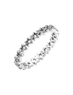 Anillo Pandora con Banda de Estrellas Asimétricas ✅