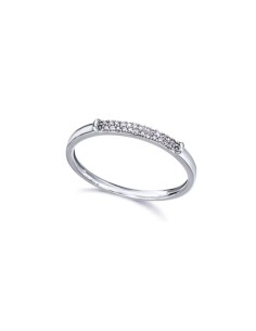 Anillo oro Blanco 18K para compromiso en pavé con diamantes ❤️