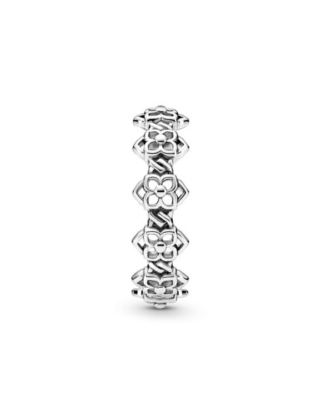 Anillo de plata de ley Pandora con flores ❤️