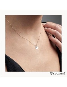 GD004OA - Cadena 42 CM con chapita 9MM oro 18K 2