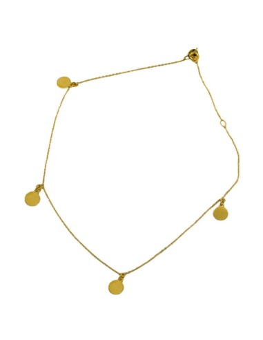 RR-4599T - Tobille oro discos 6mm lisos