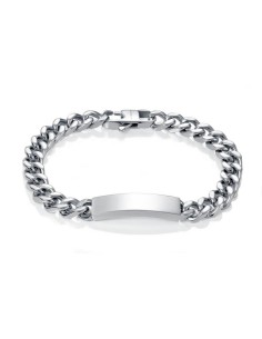 6441P01000 - Pulsera con chapa para grabar en acero 2
