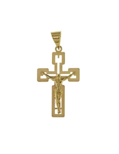 6537 - CRUZ ORO CON  CRISTO