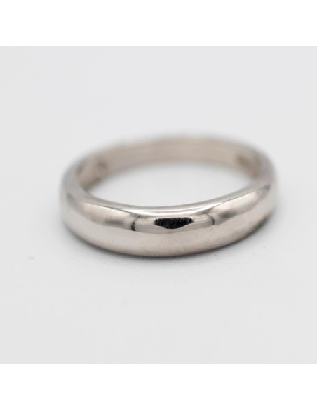 Z-38286 - Anillo de oro blanco liso