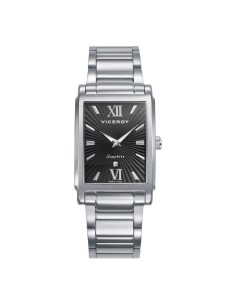 45121-53 - Viceroy 45121‑53 – Reloj hombre acero rectangular esfera negra Swiss Made