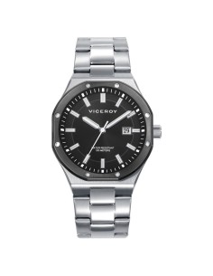401459-57 - RELOJ ACERO IP NEGRO BRAZALETE SR VA