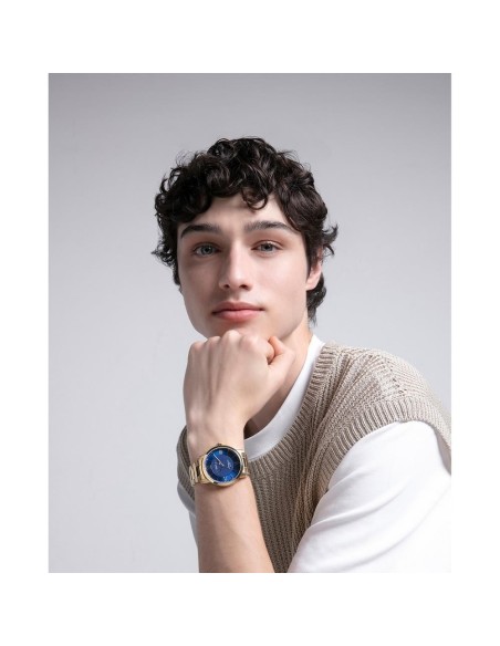 41145-33 - RELOJ ACERO IP DORADO BRAZALETE SR VA