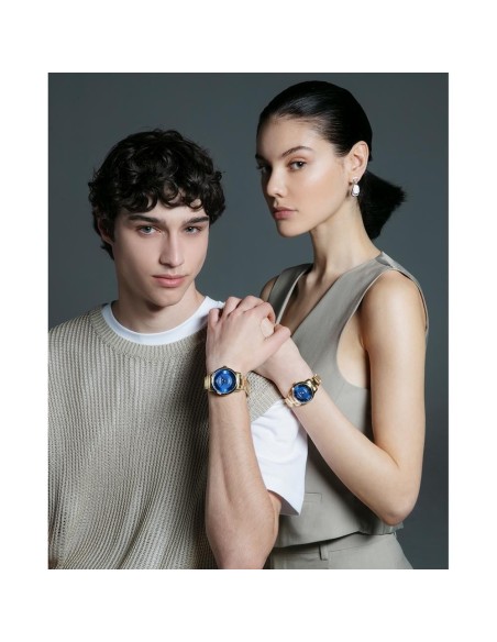 41145-33 - RELOJ ACERO IP DORADO BRAZALETE SR VA