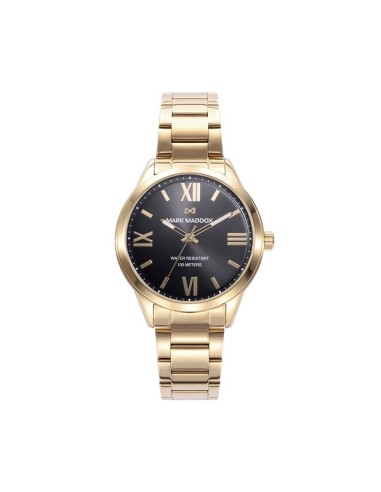 MM1009-53 - Reloj de mujer Marais de acero dorado con esfera en color negro