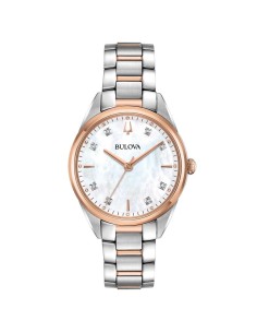 98P183 - Reloj Bulova bicolor CLASSIC SUTTON con diamantes
