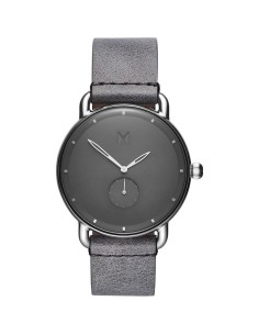 Reloj de Mujer MVMT REVOLVER de acero correa piel gris