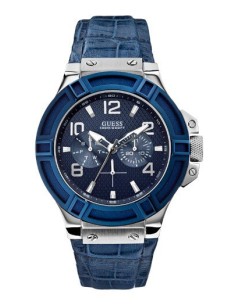 Reloj Guess Hombre RIGOR Esfera redonda de color azul