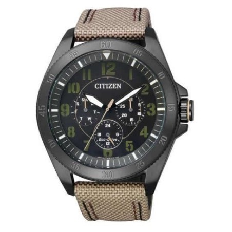 BU2035-05E - Reloj Citizen Coleccion MILITARY. Eco Drive. Acero pavonado negro.