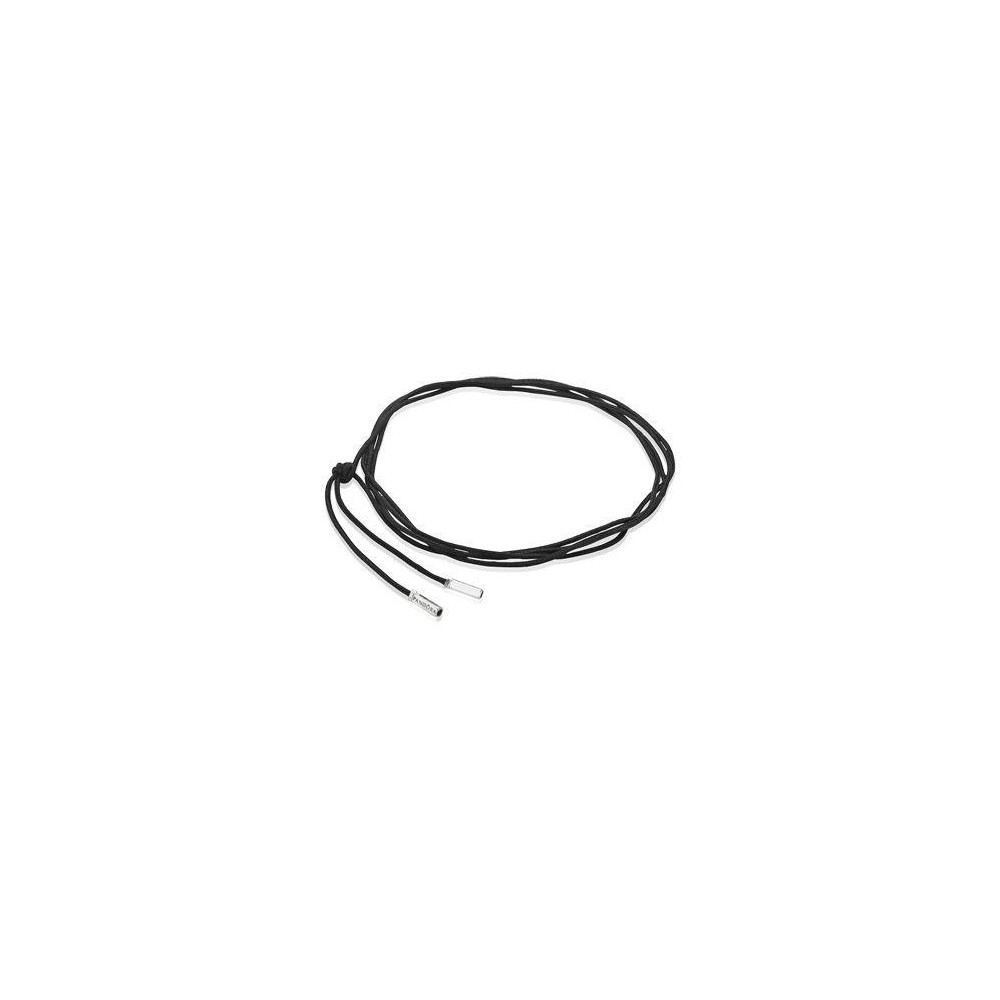 Cordón Pandora de algodón de color negro. Largo 100 cm.