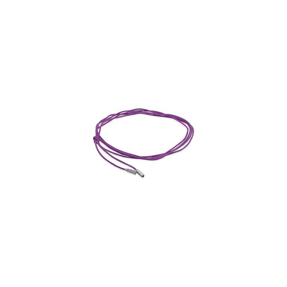 Cordón Pandora de algodón de color lila. Largo 100 cm.