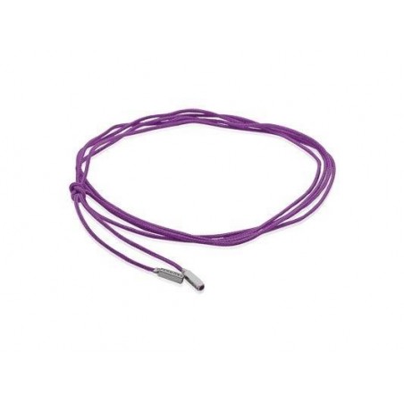 Cordón Pandora de algodón de color lila. Largo 100 cm.