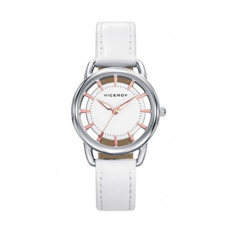 401092-07 - Reloj Viceroy de Mujer Correa de piel blanco  401092-07    