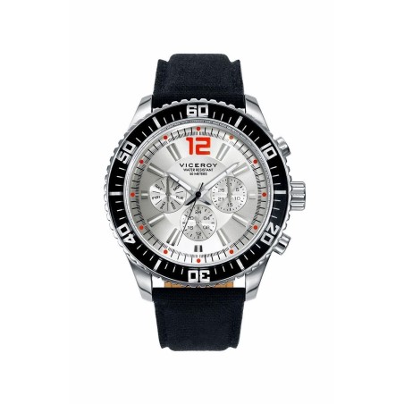 40435-05 - Reloj Viceroy de Hombre.  correa de nylon de color negro. Esfera redonda de color blanco-olateado. 