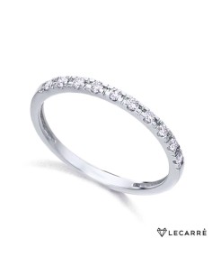1/2 alianza oro blanco LECARRÉ 18K con diamante 0,15 q. ❤️
