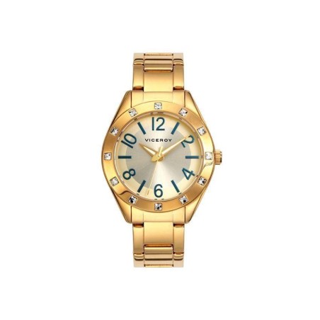 40790-25 - Reloj Viceroy de Mujer. brazalete de acero chapado PVD. Esfera redonda de color 