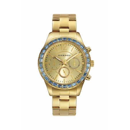 40804-65 - Reloj Viceroy de Mujer.  Brazalete de acero chapado PVD. Esfera redonda de color dorado. 