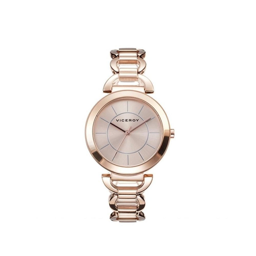 40822-27 - Reloj Viceroy de Mujer. Modelo 40822-27. Brazalete de acero e Ip rosa. Esfera redonda de color salmon. 