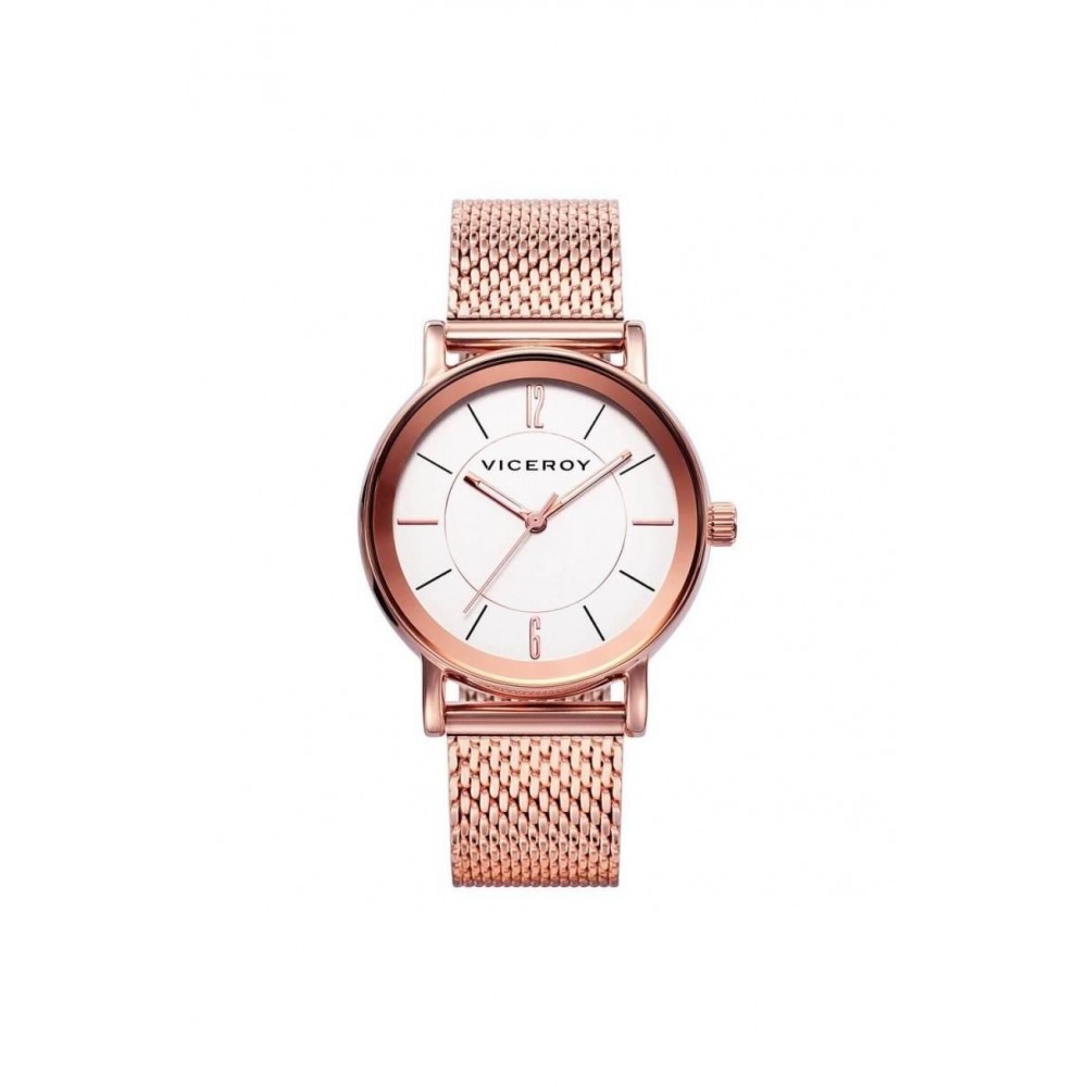 Reloj Viceroy de Mujer Brazalete de malla milanesa de acero e ip rosa  