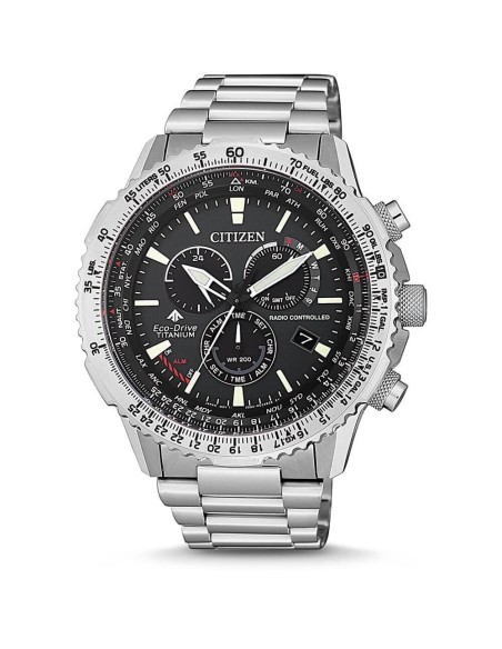 CB5010-81E - Reloj Citizen Radiocontrolado Crono Pilot Super Titanium