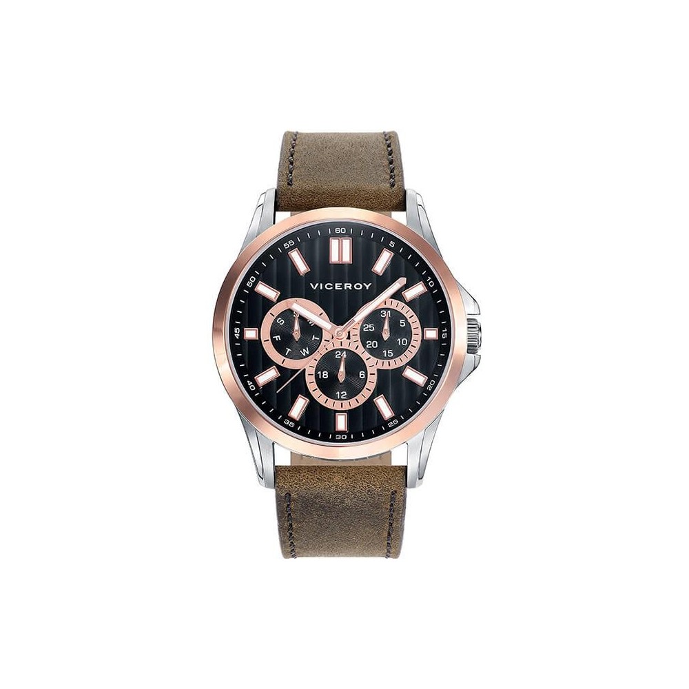 42249-57 - Reloj Viceroy de Hombre Correa de piel marron  42249-57.   