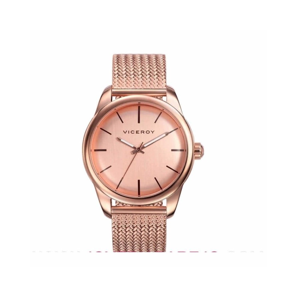 432192-95 - Reloj Viceroy de Unisex correa de malla milanesa ip rosa