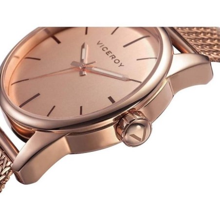 432192-95 - Reloj Viceroy de Unisex correa de malla milanesa ip rosa