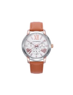 Reloj Viceroy Mujer CHIC correa de piel Esfera redonda blanca