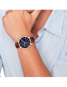 1710727 - Reloj Tommy Hilfiger TH‑OXFORD 1710727 – 42 mm rose gold cuero marrón 2