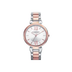 461068-93 - reloj acero y ip rosa brazalete sra chic va