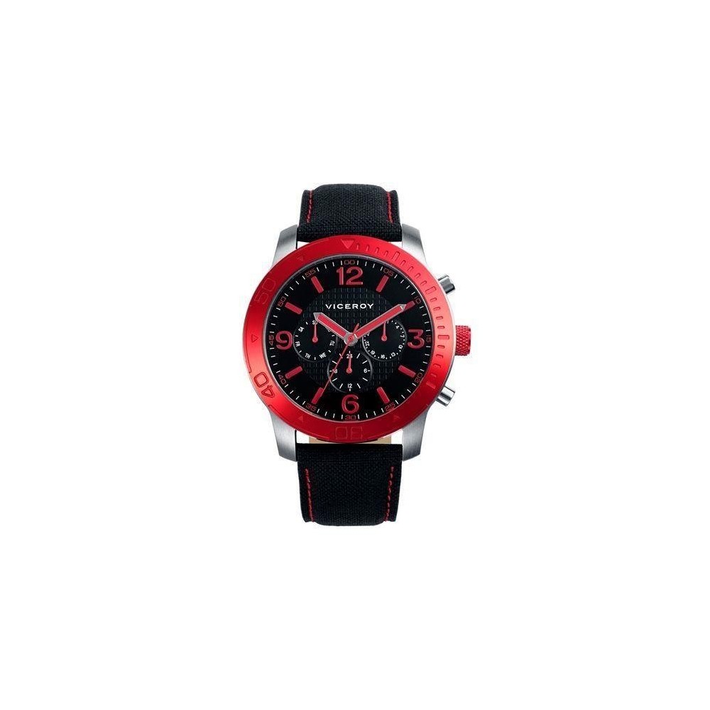 46541-74 - Reloj Viceroy de Hombre.  Esfera redonda de color negro 