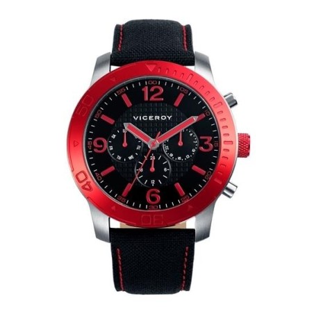 46541-74 - Reloj Viceroy de Hombre.  Esfera redonda de color negro 