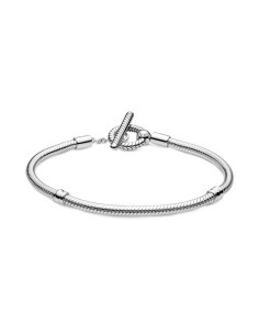 599082C00-18 - Pulsera Moments en plata de ley Cadena de Serpiente con cierre en T 2
