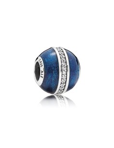 796377EN63 - Charm Esfera Azul Medianoche con circonitas