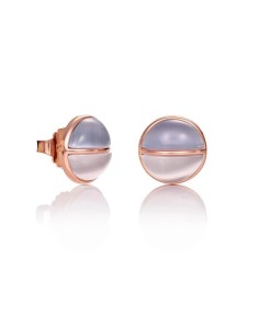 6412E19017 - Pendientes de acero, ip rosado y cristal 2