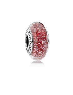 791654 - Charm Pandora Cristal de Murano rojo brillante