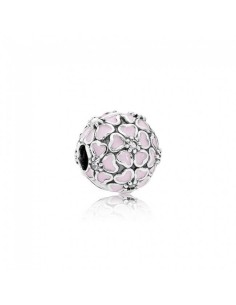 791826EN40 - Clip Pandora de plata. Flor de cerezo