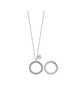 ES751030 - Colgante Kidult de acero con cadena y mensaje 