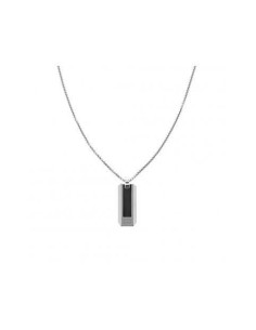 Collar Tommy Hilfiger de acero en fibra de carbono negro ❤️