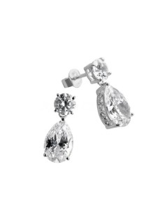 6214801082 - Pendientes 925 plata con circonita DIAMONFIRE