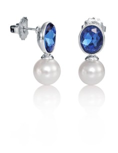 3198E11000 - Pendientes metal rodio perla sintetica 2
