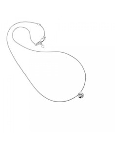1310071098 - Colgante Diamonfire plata 1 Zirconia 5 mm + cadena plata