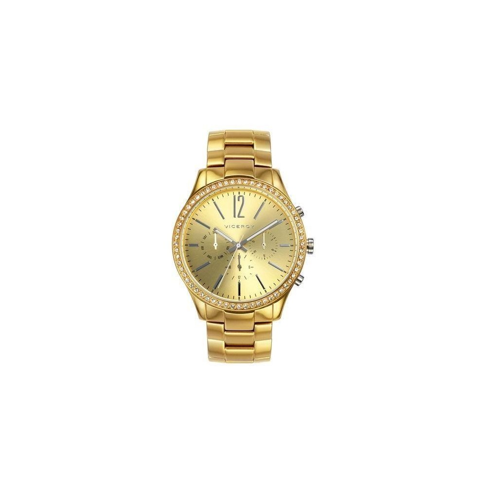 46856-25 - Reloj Viceroy de Mujer. Esfera redonda de color dorado 